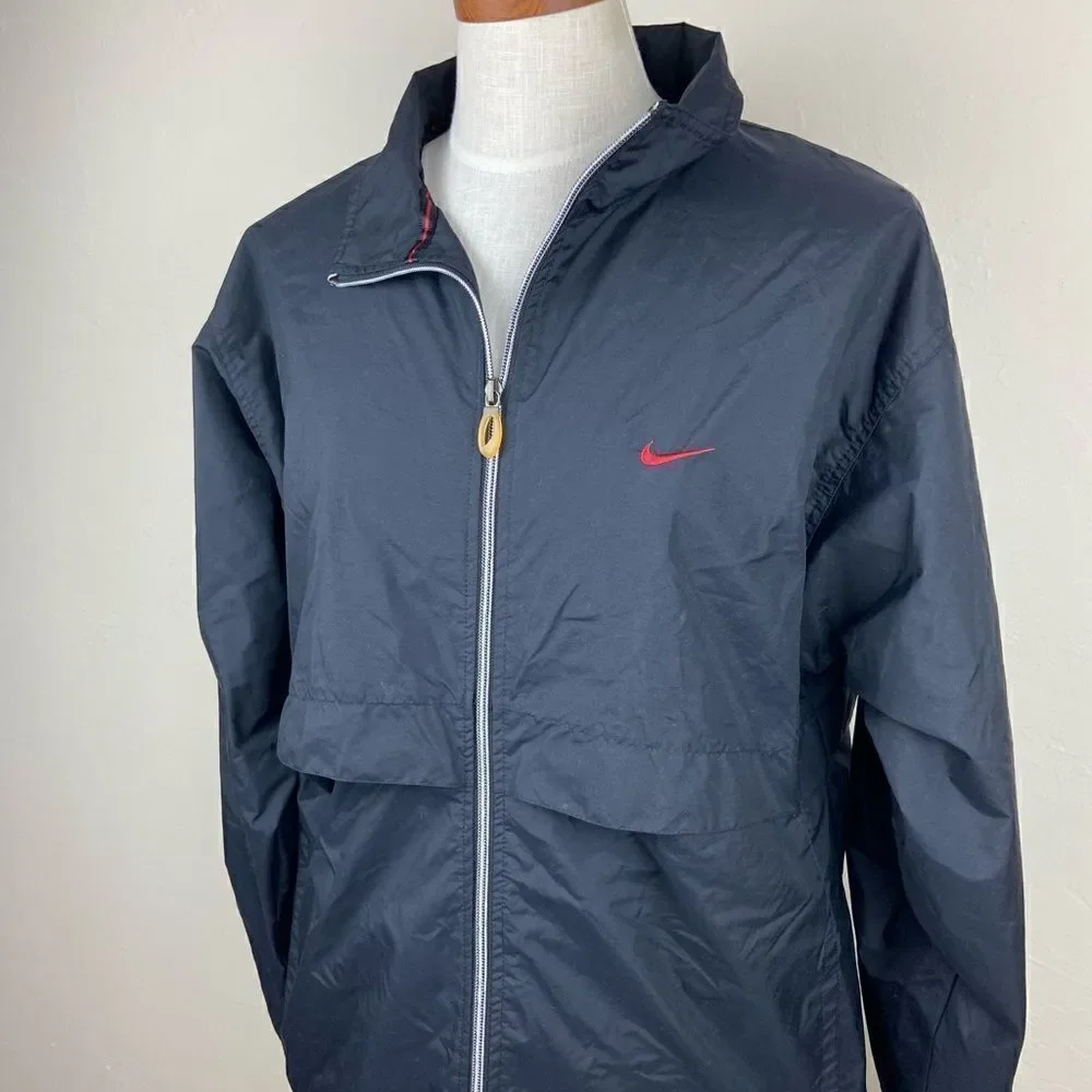Nike Vintage 90’s Windbreaker Jacket - Black/Red